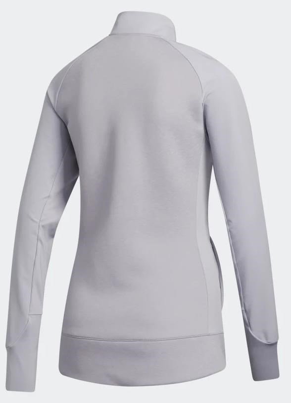 Adidas Hybrid Quarter-Zip Damen Sweatshirt, glory grey