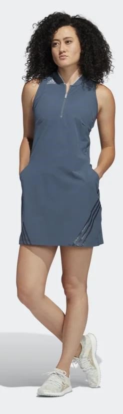Adidas 3-Stripes Damen Golfkleid, legacy blue