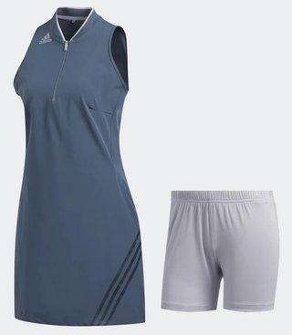 Adidas 3-Stripes Damen Golfkleid, legacy blue