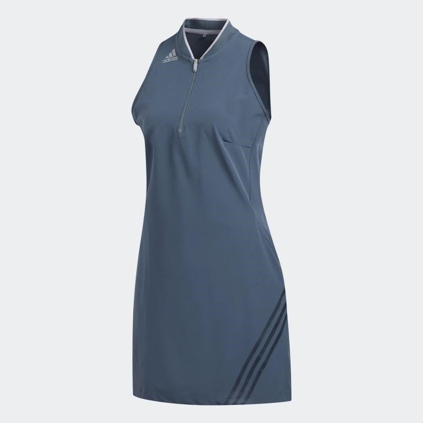 Adidas 3-Stripes Damen Golfkleid, legacy blue