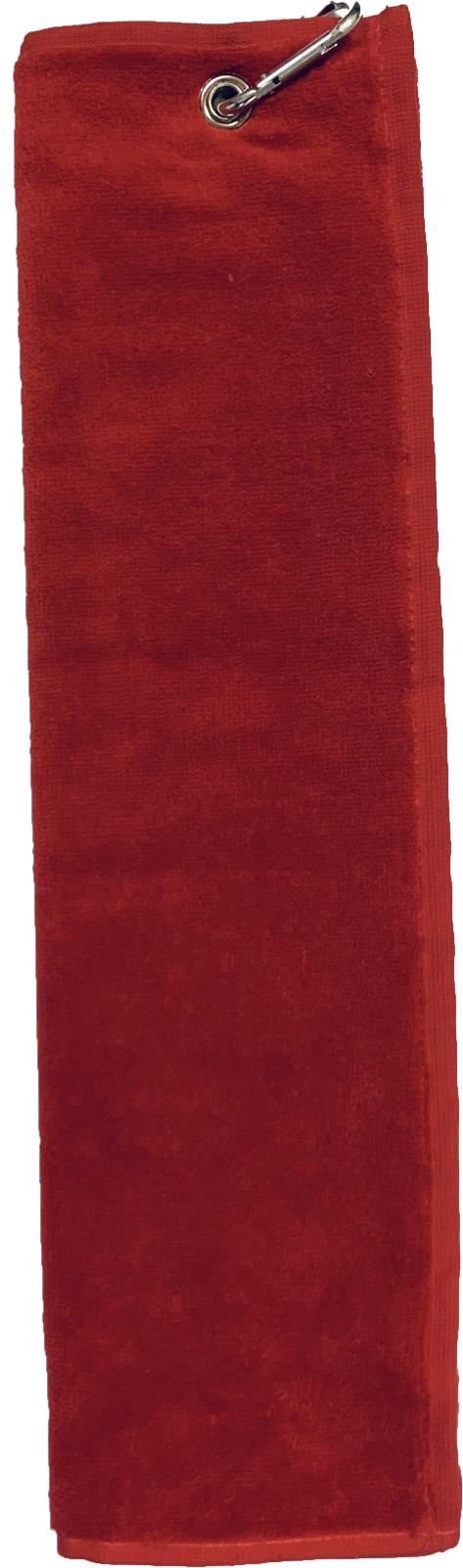 OEM Tri Fold Golf Handtuch, rot