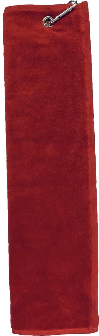 OEM Tri Fold Golf Handtuch, rot