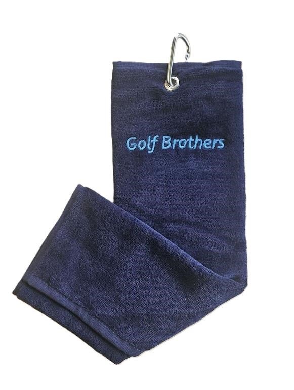 Golf Brothers Trifold Golfhandtuch, dunkelblau