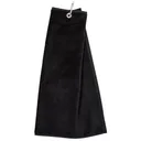 OEM Tri Fold Golf Handtuch, schwarz