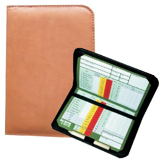 Leder- Scorekartenhalter - braun