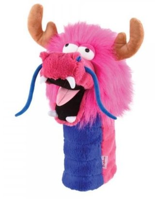 Daphne Pink Dragon Driver Headcover, rosa Drache