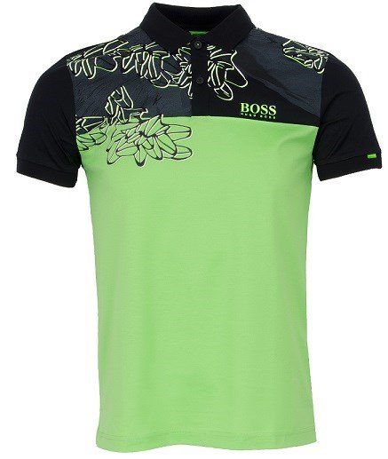 Hugo Boss Herren Poloshirt, grün/schwarz