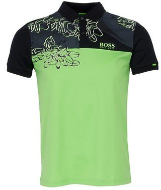 Hugo Boss Herren Poloshirt, grün/schwarz