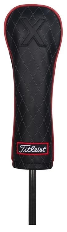 Titleist Jet Black Leather Hybrid Headcover, schwarz