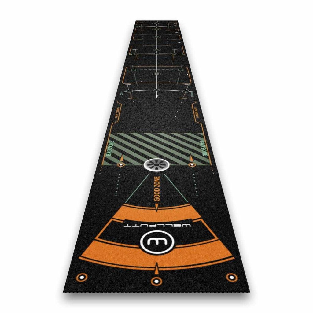 Wellputt Mat CLASSIC Puttingmatte, 4m, schwarz