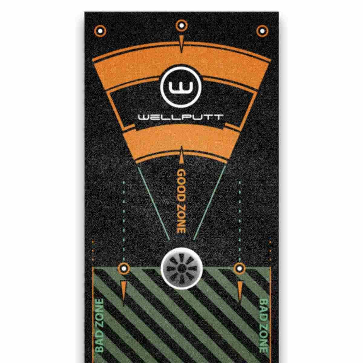 Wellputt Mat CLASSIC Puttingmatte, 4m, schwarz
