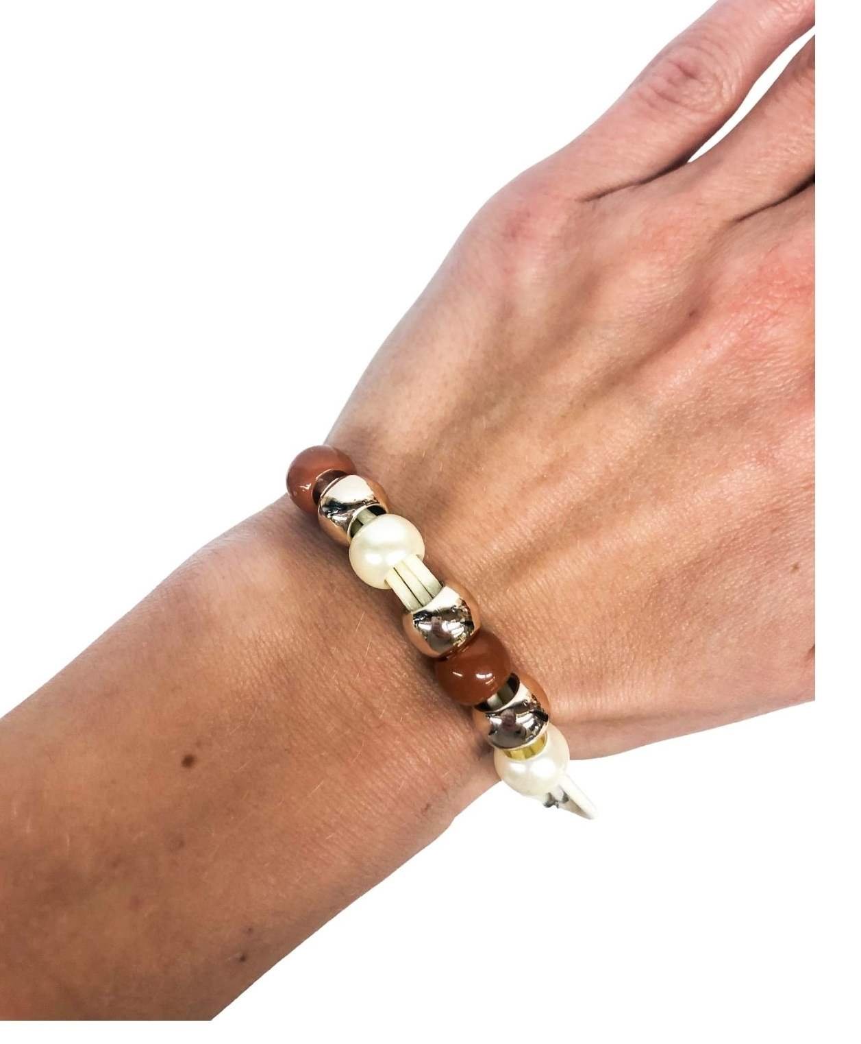 Ostatní Handmade Teraka Armband, Typ 010, braun