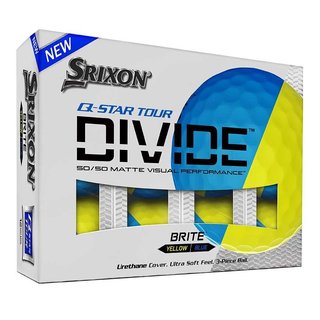 Srixon Q-STAR Tour Divide Golfbälle, gelb/blau