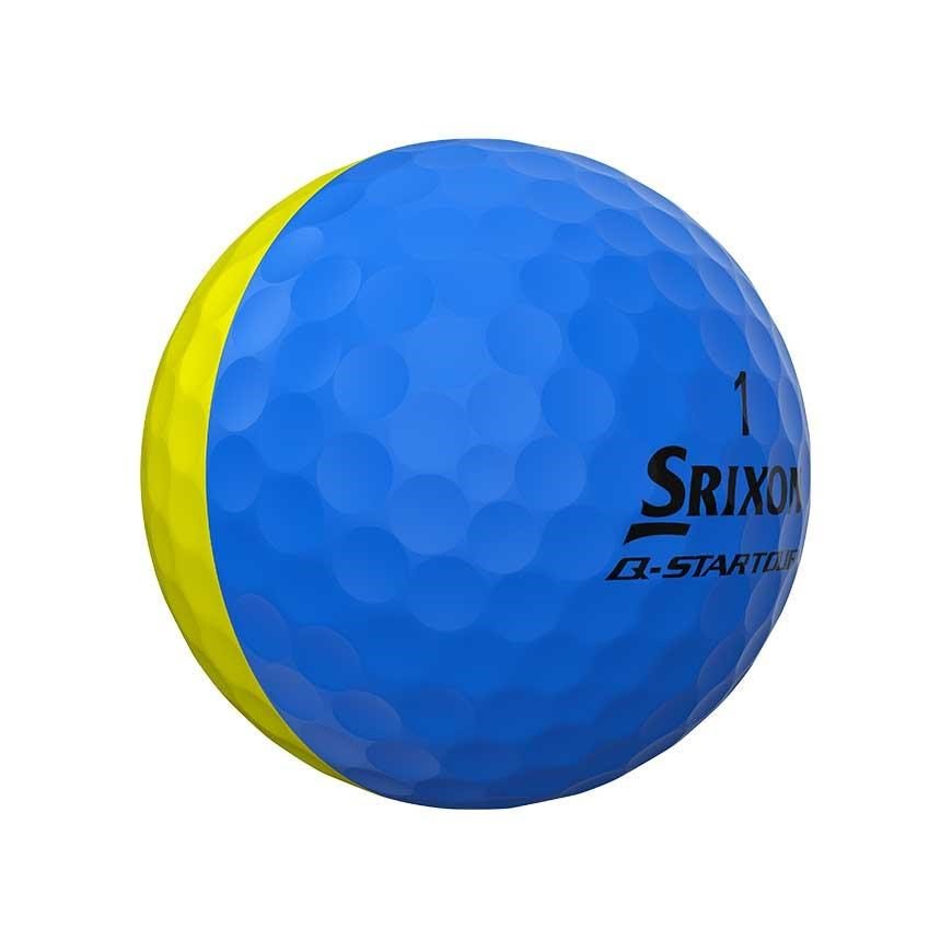 Srixon Q-STAR Tour Divide Golfbälle, gelb/blau