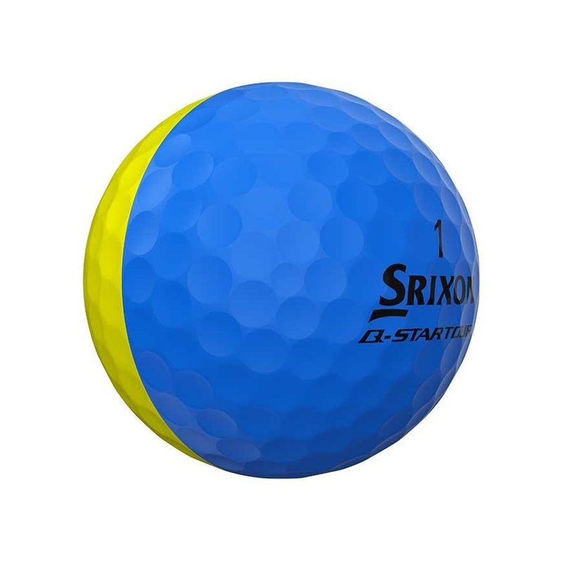 Srixon Q-STAR Tour Divide Golfbälle, gelb/blau