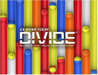 Srixon Q-STAR Tour Divide Golfbälle, gelb/blau