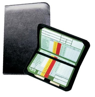 Leder- Scorekartenhalter - schwarz