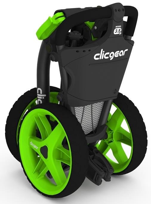 Clicgear 3.5+ Golf Trolley, charcoal/lime