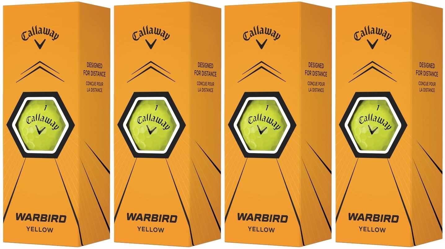 Callaway Warbird Yellow Golfbälle, gelb
