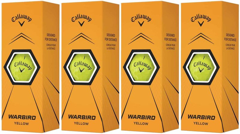 Callaway Warbird Yellow Golfbälle, gelb