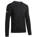 Callaway V-Neck Merino Herren Pullover, schwarz