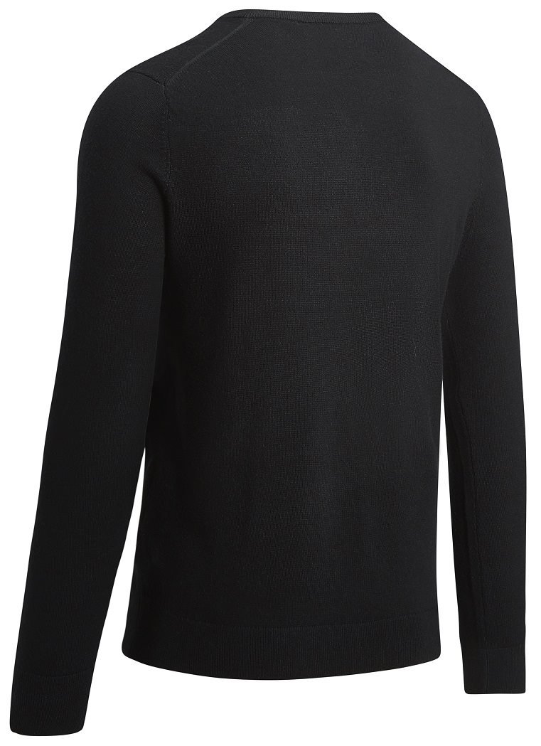 Callaway V-Neck Merino Herren Pullover, schwarz