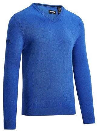 Callaway V-Neck Merino Herren Pullover, blau