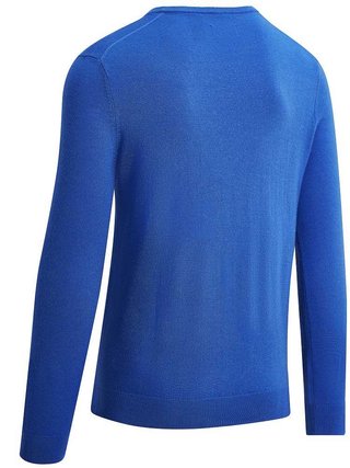 Callaway V-Neck Merino Herren Pullover, blau