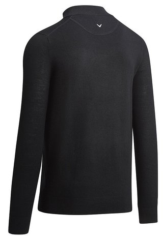 Callaway 1/4 Zipped Merino Herren Pullover, schwarz