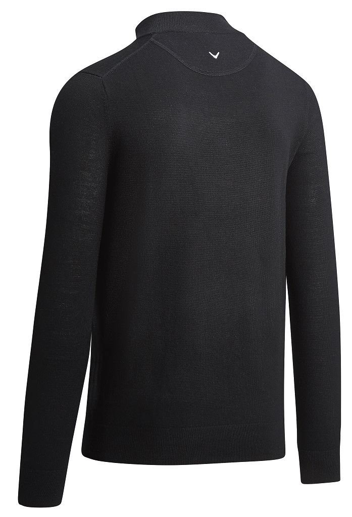 Callaway 1/4 Zipped Merino Herren Pullover, schwarz