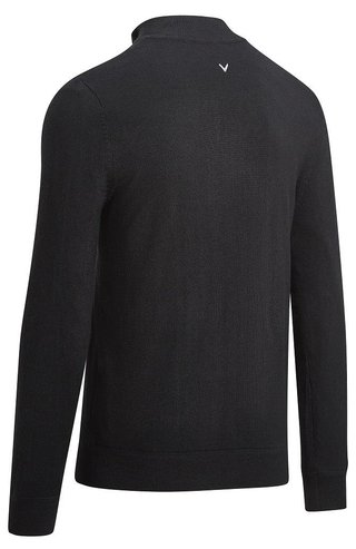 Callaway Windstopper 1/4 Zip Herren Pullover, schwarz
