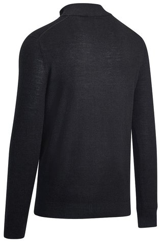 Callaway 1/4 Blended Merino Herren Pullover, schwarz