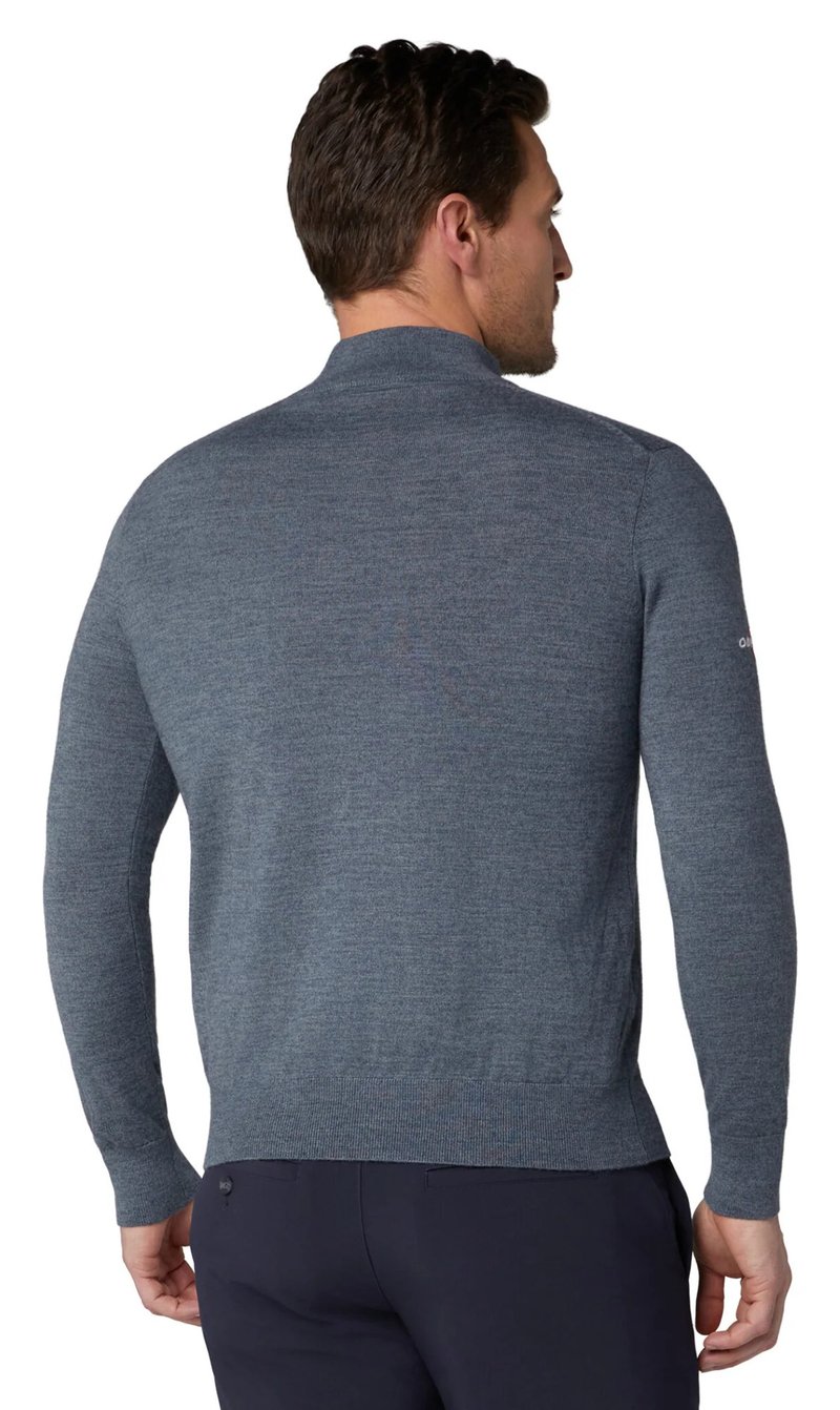 Callaway 1/4 Blended Merino Herren Pullover, grau