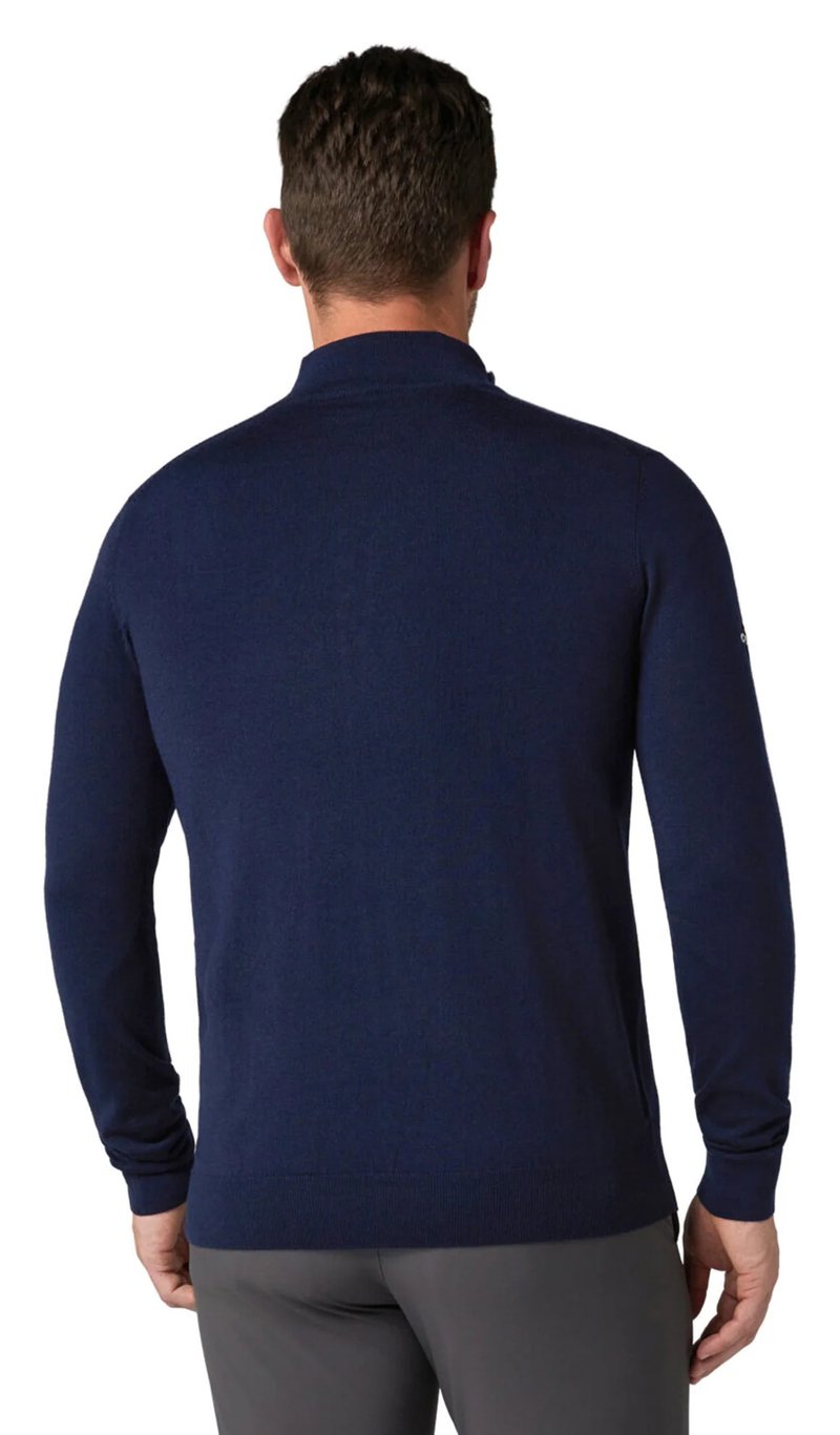 Callaway 1/4 Blended Merino Herren Pullover, dunkelblau