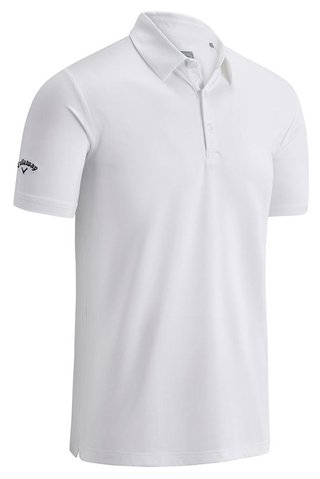 Callaway Swing Tech Solid Herren Polo, Bright White