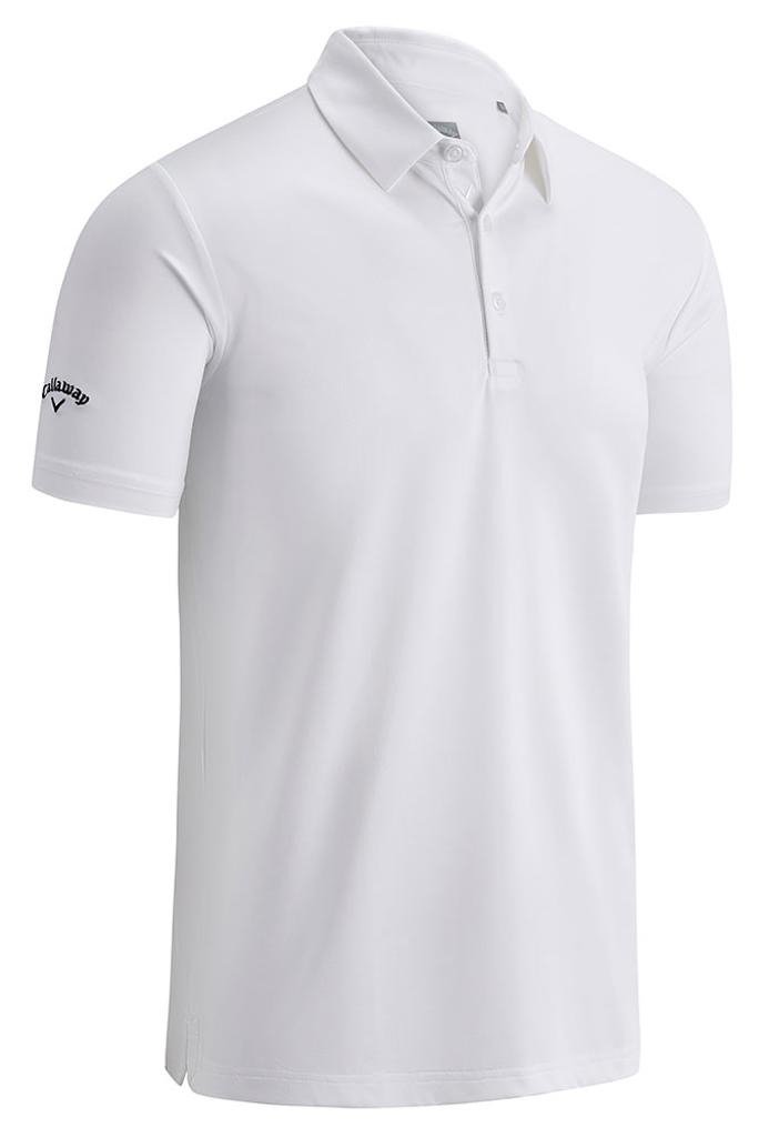 Callaway Swing Tech Solid Herren Polo, Bright White