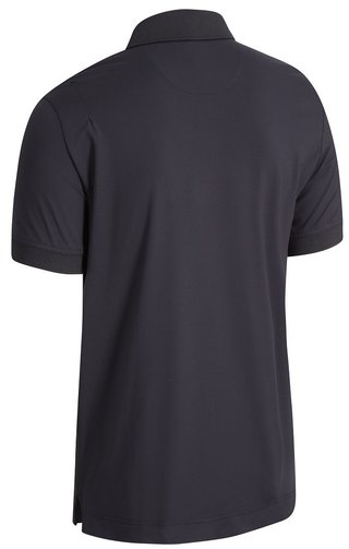 Callaway Solid Ribbed Herren Poloshirt, schwarz