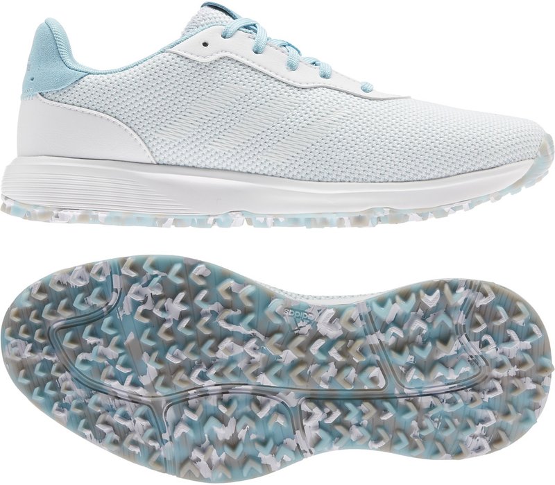 Adidas S2G SI Damen Golfschuhe, weiss/blau