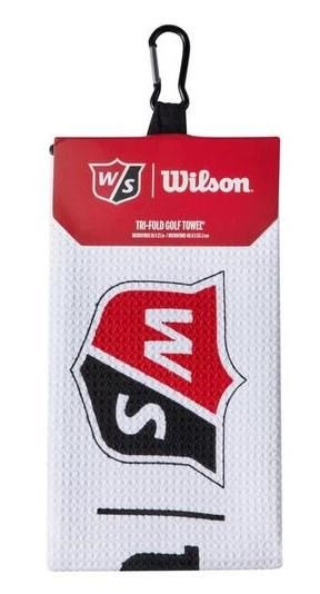 Wilson Tri Fold Golf Handtuch, weiss
