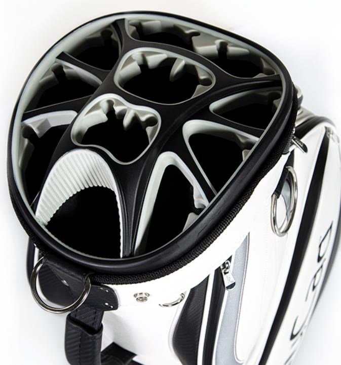 JuCad Pro Cartbag, weiss/schwarz