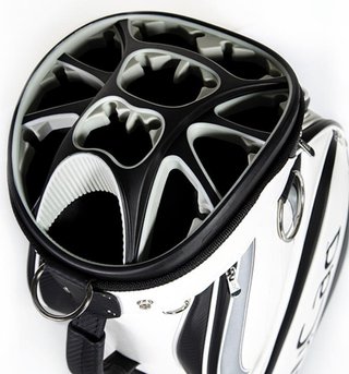 JuCad Pro Cartbag, weiss/schwarz