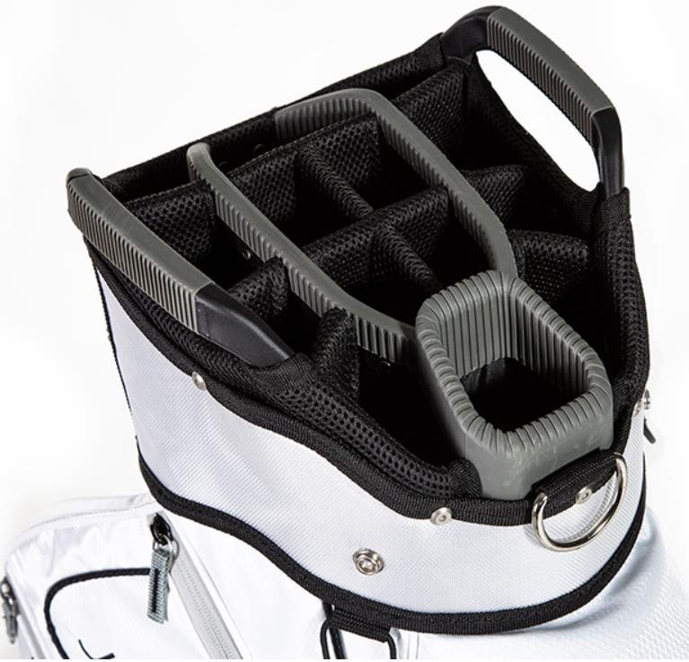 JuCad Captain Dry Cartbag, weiss/grau