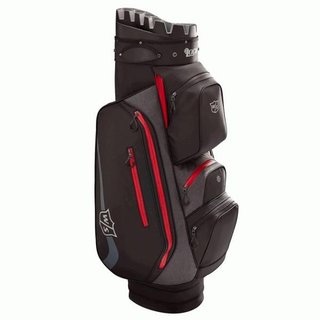 Wilson Staff I-Lock Rain Cartbag, schwarz/rot