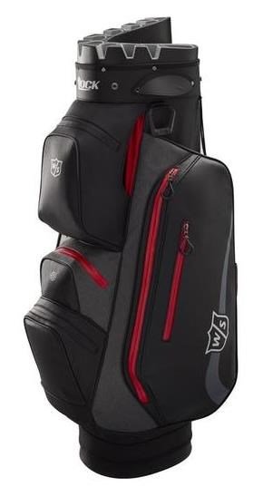 Wilson Staff I-Lock Rain Cartbag, schwarz/rot