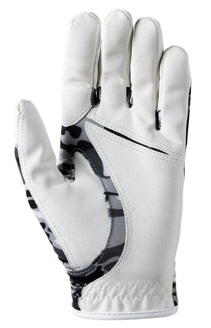 Wilson Staff Fit All Kinder Golfhandschuh, weiss/schwarz camo