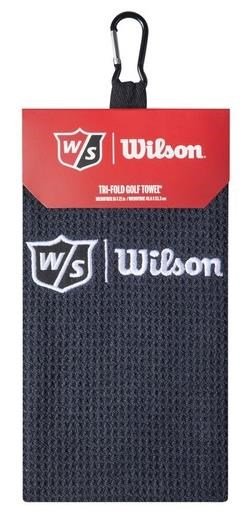 Wilson Staff Tri Fold Golfhandtuch, schwarz