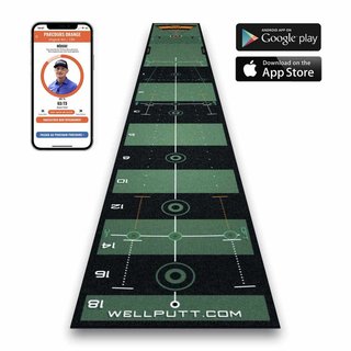 Wellputt Mat CLASSIC Puttingmatte, 4m, grün