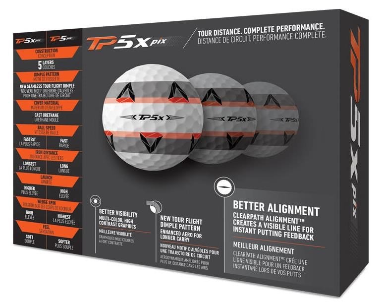 TaylorMade TP5x pix Golfbälle