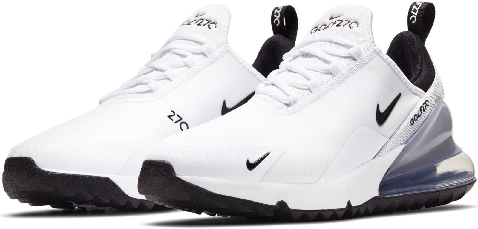 Nike Air Max 270 G Unisex Golfschuhe, weiss/schwarz