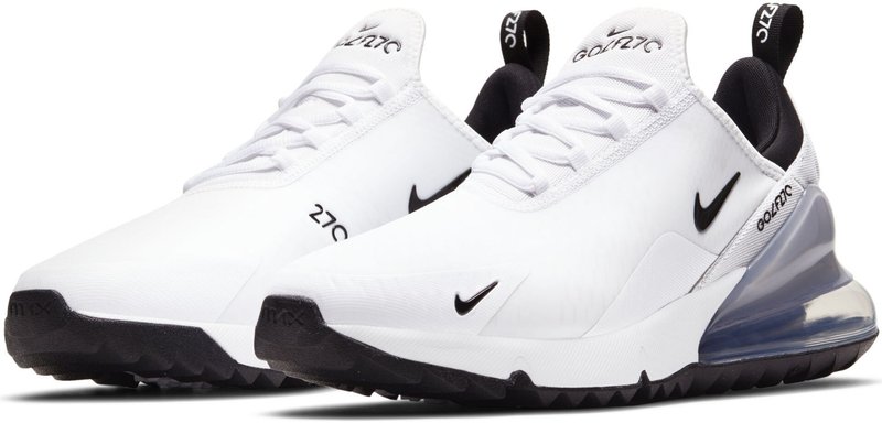 Nike Air Max 270 G Unisex Golfschuhe, weiss/schwarz